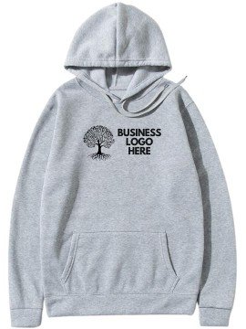 Hoodies Manufacturer 6 business logo hoodie melange gray with company logo 270x360 1