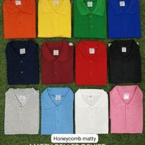 Honeycomb Matty Collar T-Shirts 180 GSM (Bulk Supply)