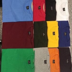 Premium Cotton Round Neck T-Shirts 160–170 GSM (Custom Printing)