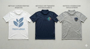 Screen Printing vs DTF vs Embroidery